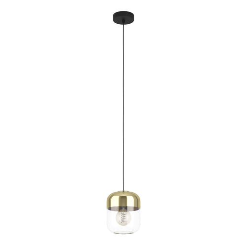 EGLO hanglamp Maryvilla - e27 - ø 17 cm - goud/zwart