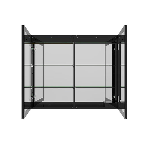 HOME DELUXE LED spiegelkast EVE zwart 100 x 80 cm