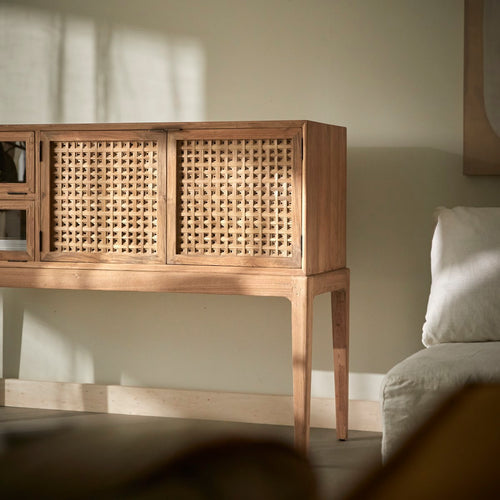 Tikamoon Buffetkast van gerecycled massief teak 150 cm - Naturel