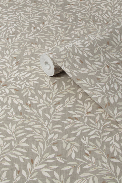 Next vliesbehang Ditsy Leaf Neutraal 10mx52cm