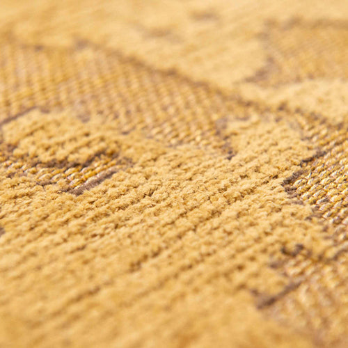 Louis De Poortere binnen & buiten machinewasbaar vloerkleed Structures Baobab van 70% gerecycled PET - geel - 170x235cm