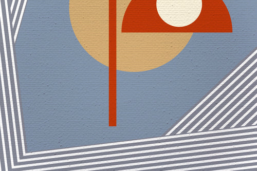 Set 3 Canvas 60x40 Abstract Blauw - vtwonen shop