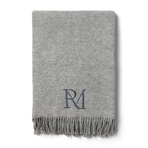 Rivièra Maison Maliso Throw 180x130 - Wol - Grijs - vtwonen shop