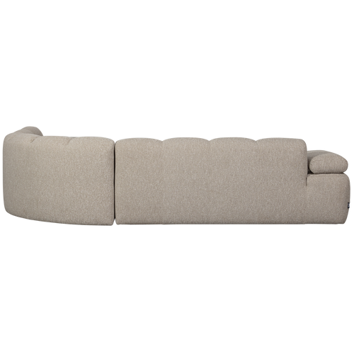 WOOOD hoekbank rechts Mojo - Bouclé - Beige Melange - 74x310x230 - vtwonen shop
