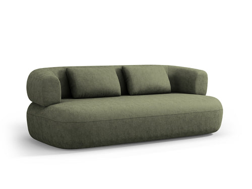 Micadoni Bank Jenny 3-zits, chenille, groente - 90x178x73cm