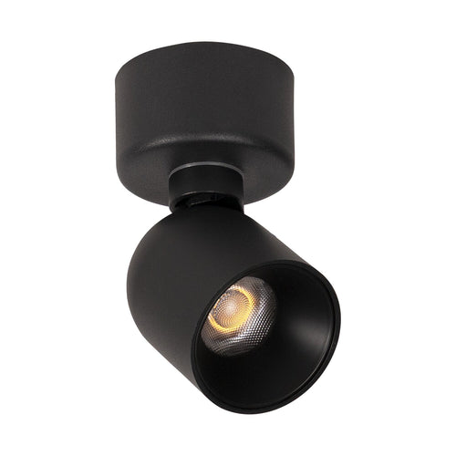 Atmooz plafondspot Nox 1 rond - zwart - Ø 6 x H 3 cm - geïntegreerde led