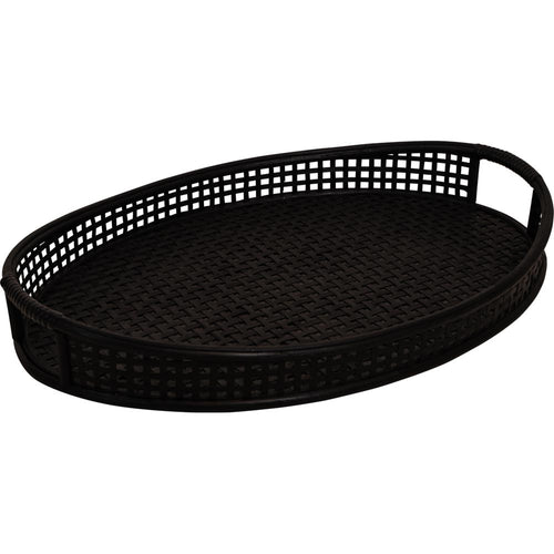 Lesli Living dienblad Ovi - zwart - 54,5x37x10,5cm