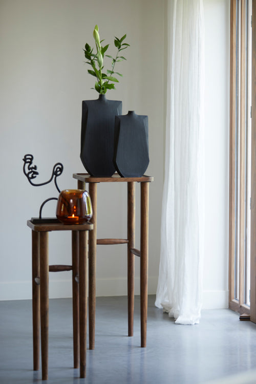 Light & Living zuil QIANO - Ø42x100cm - bruin