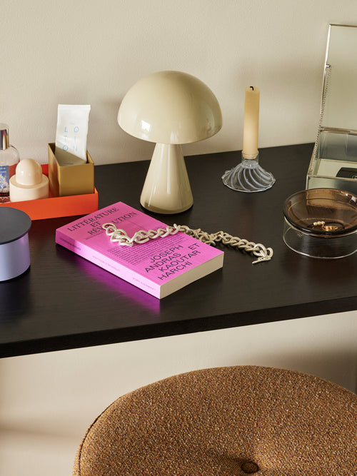 Hübsch draagbare lamp Mush - ijzer/polycarbonaat - ø15xh20cm led - vtwonen shop