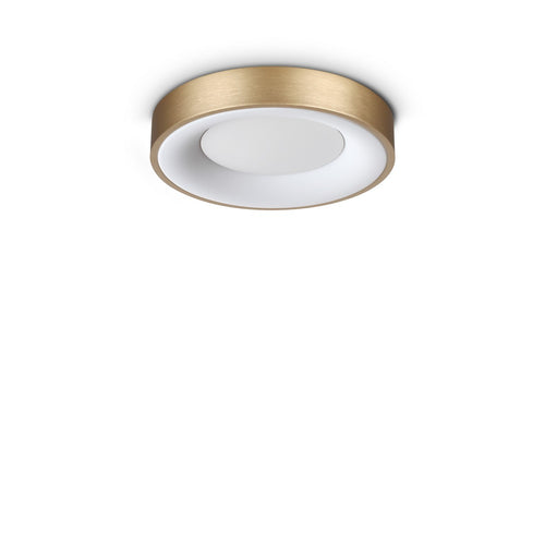 Ideal Lux PLANET 30 cm geïntegreerde LED-plafondlamp, messing, 1350lm, 3000K