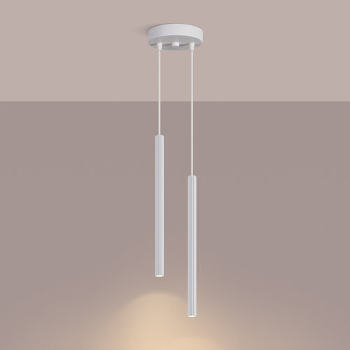 Sollux Lighting Hanglamp ARCHE 2P wit - 15x15x118cm