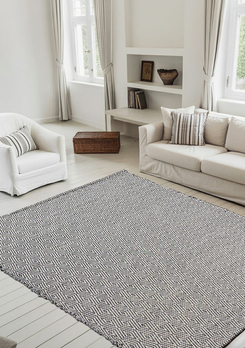 AFK Living vloerkleed Pessoa - handgemaakt - Katoen en gerecyclede vezels - 120 x 170 cm