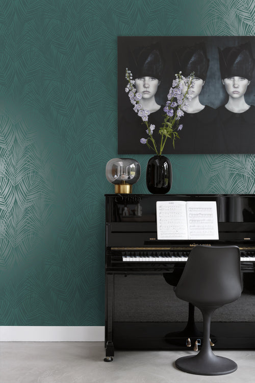 Origin Wallcoverings behang palmbladeren smaragd groen - 53 cm x 10.05 m - 347710 - vtwonen shop