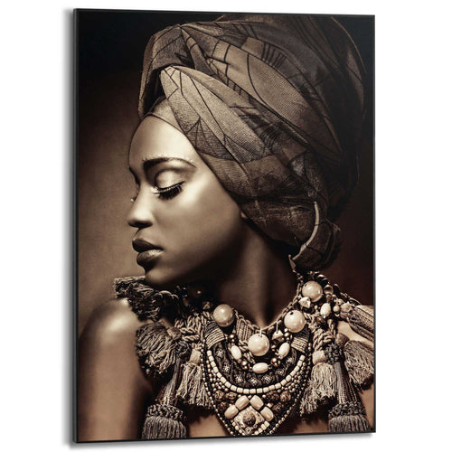 Reinders African Beauty schilderij -  bruin - woonkamer - 70x50cm