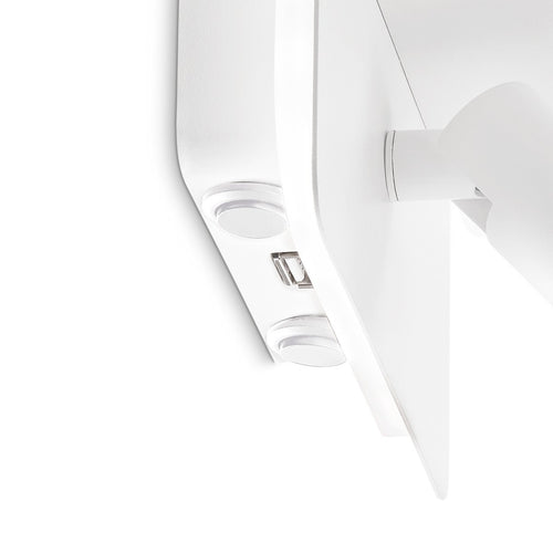 Ideal Lux PIANO 2-lichts LED-leeslamp wit, ingebouwde schakelaar, 3000K, niet-dimbaar