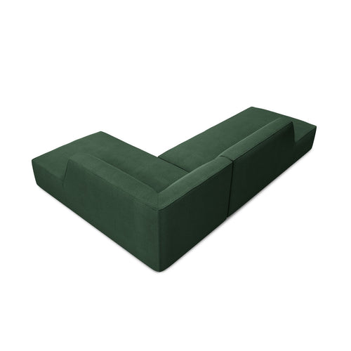Cosmopolitan Design - Modulaire hoekbank rechts Siena 4-zits, structurele stof groente - 180x273x69cm