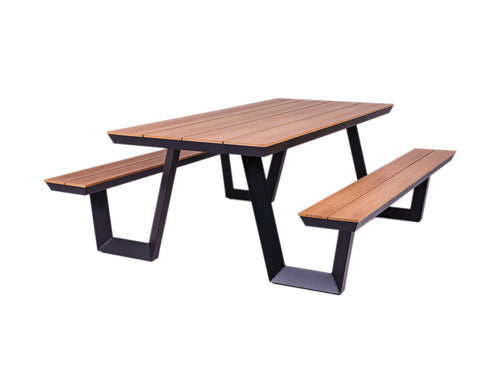 MaximaVida picknicktafel beschermhoes London 200 cm - 240 cm zwart - zware uitvoering - vtwonen shop