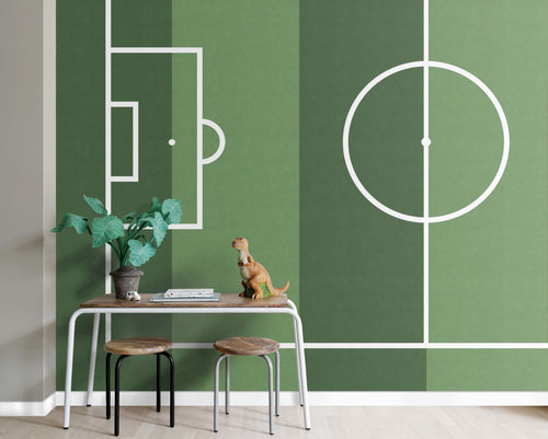 ESTAhome fotobehang voetbalveld groen - 400 x 279 cm - 159436 - vtwonen shop