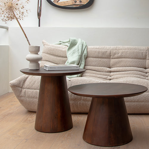 Raw Materials Bullnose  bijzettafel mangohout - Ø 55 cm