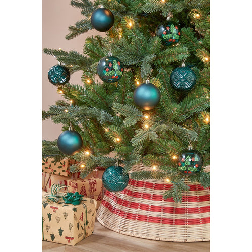 Mica Decorations Bal onbreekbaar groen 9 stuks - d8cm - Onbreekbaar - Groen