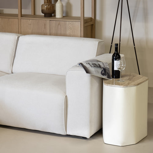 Giga Meubel Hoekbank Parijs - 2,5-Zits - Links - Beige