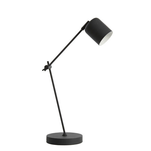 Light & Living tafellamp Rijeka - zwart - Ø8cm