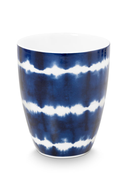 vtwonen - Mokken - Blauw, Wit - Porselein - 425ml - Set van 4 - vtwonen shop