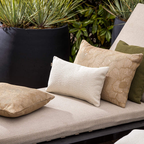DAISY - kussenhoes outdoor 45x45 cm - waterafstotend - Irish Cream - beige