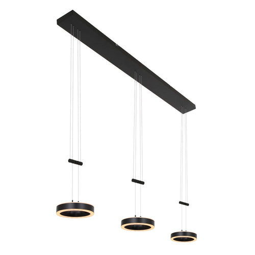 Steinhauer hanglamp Piola - 3 lichts - 120x 90 cm - zwart - vtwonen shop