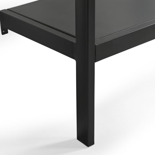 Giga Meubel Kapstok Manoué - Zwart - Metaal - 100x40x185cm - vtwonen shop