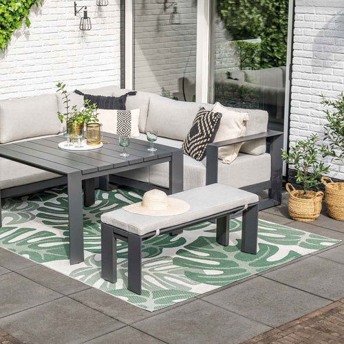 Garden Impressions sportbank Malakka donker grijs 115,5x43 cm - vtwonen shop