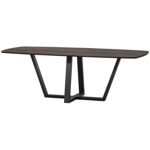 WOOOD eettafel deens doorgaande lamel Tablo - Eiken - Mystic Brown - 220x100 - vtwonen shop