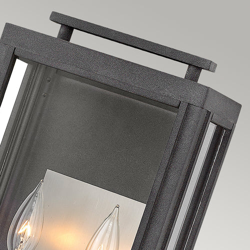 Sutcliffe Hinkley Outdoor 2-lichts wandlantaarn verouderd zink IP44