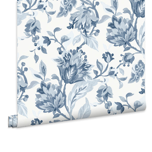 Laura Ashley Vliesbehang - Adwick Trail Dark Seaspray