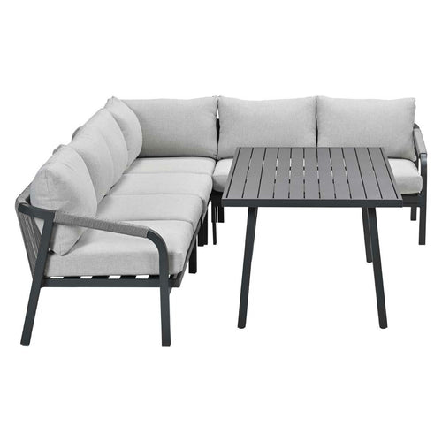 Garden Impressions lounge dining set Tarera donker grijs 5-delig - vtwonen shop