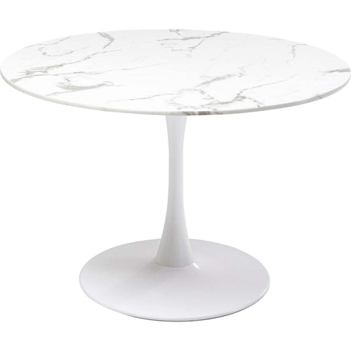 Kare Design Eettafel Veneto Ø110cm marmer wit - vtwonen shop