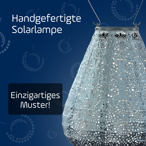Lumiz solar lampion - blauwe set - 3 stuks - vtwonen shop