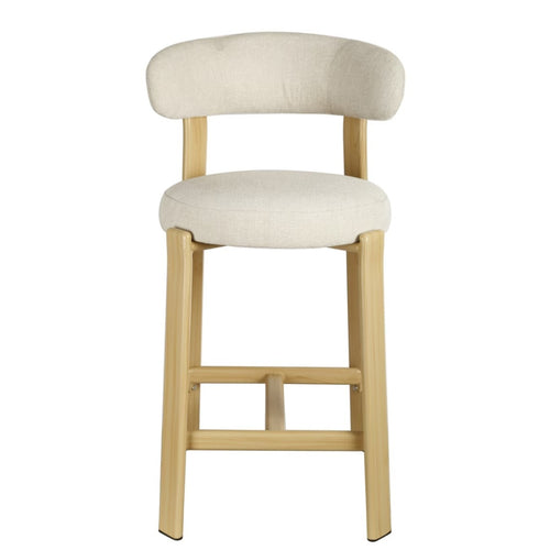 DÉJA Living Barstoel Märsta - Beige/Naturel Stof - Zithoogte 67cm - Set van 2 - vtwonen shop