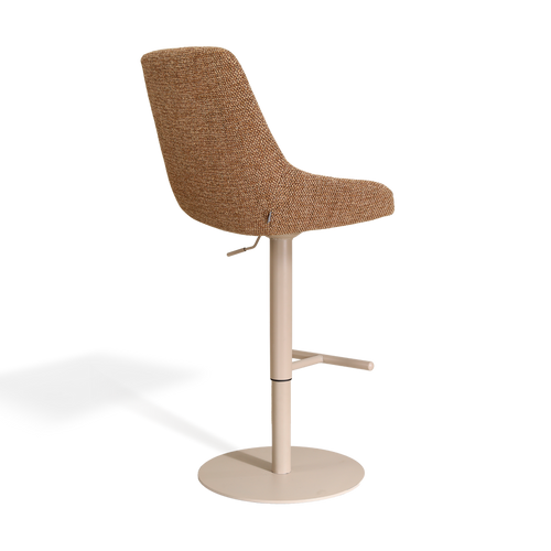 Nolon Niva-Isa tulp barkruk bruin blend verstelbaar - beige poten