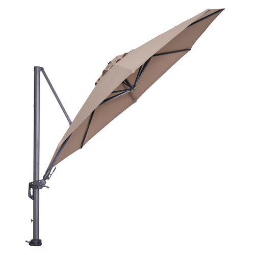 Hawaii parasol - Ø350 cm - carbon black - taupe - vtwonen shop