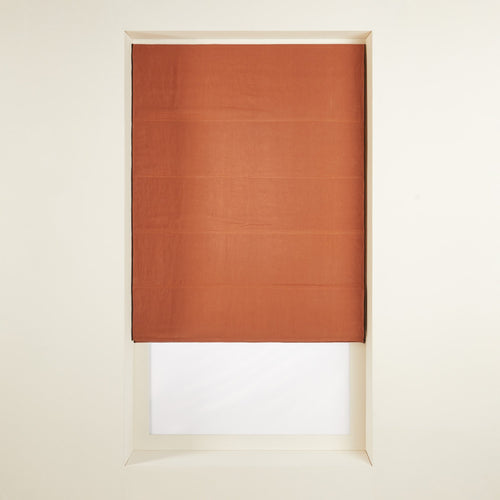 Madura Verduisteringsrolgordijn Carlina terracotta en zwarte hommel 45x220 cm