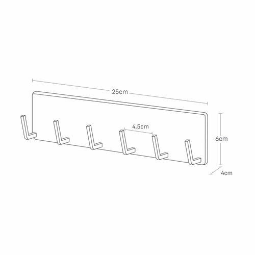 Yamazaki Tower Keukengereedschap strip Film hook - Zwart
