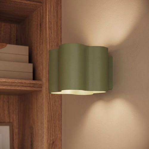 Sollux Lighting Plafondlamp OVIO 2 olijfgroen GU10 - 24,5x12x12cm
