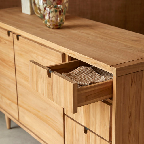 Tikamoon Massief teakhouten buffet 145 cm - Naturel