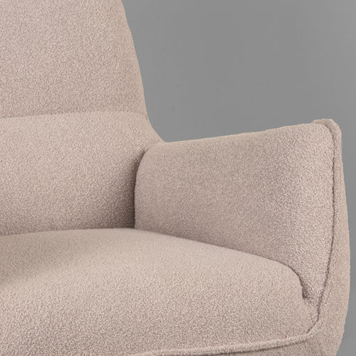LABEL51 Fauteuil Rodia - Naturel Bouclé - Draaibaar