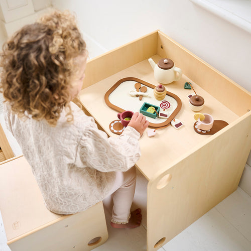 Petite Amélie Houten theeservies - 20 delig - Noyer - vtwonen shop