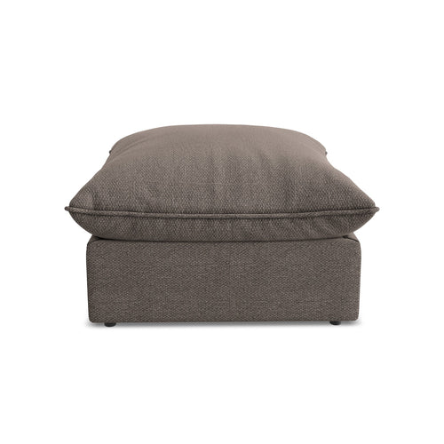 LaMiaSofa Poef Ravenna - bouclé - chocolade - 75x75x45