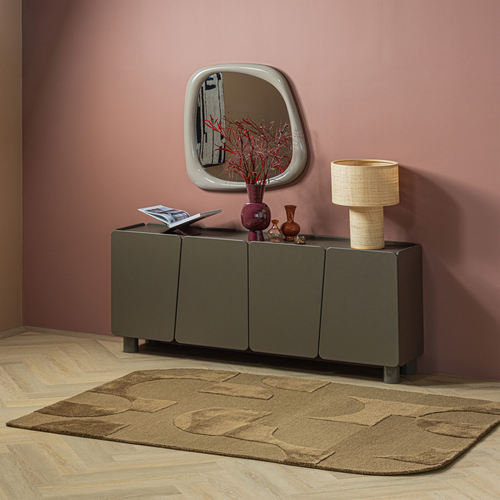 WOOOD vloerkleed Livo - Wol/Katoen - Grijs - 170x240
