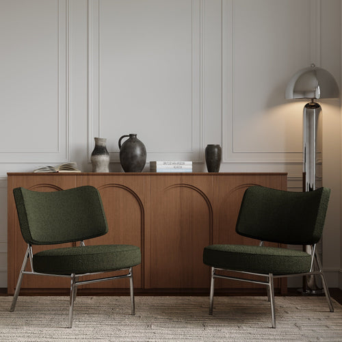 Sia Home -  IGGY - Bouclette stof - Kaki groen - 60cm - vtwonen shop