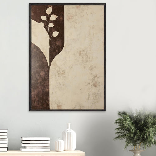 Artfulprints Poster Boho – Earthen divide   - A4 21x29.7 cm - beige